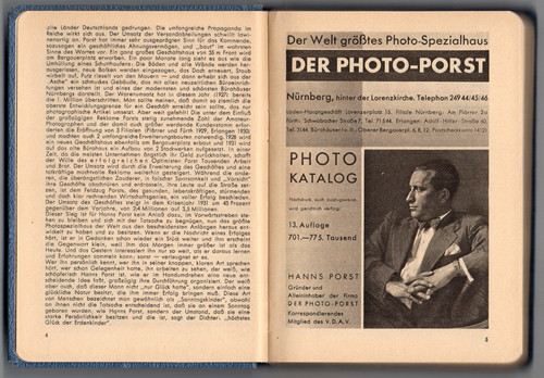 Photo porst katalog 1935 - porst, viele