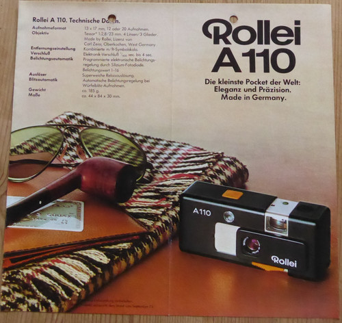 Rollei a110 prospekt - a110, seiten