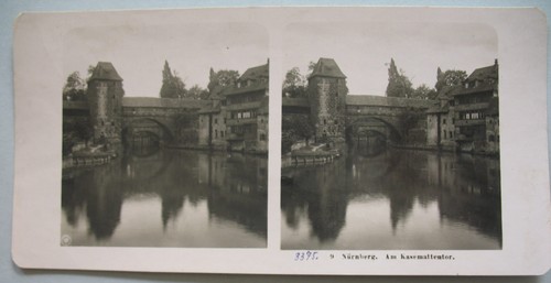 Altes stereofoto nürnberg - nÜrnberg, am